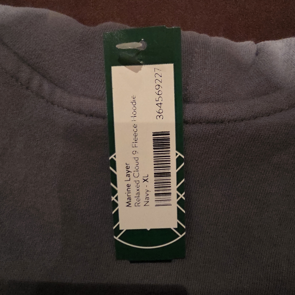 Marine Layer Navy Fleece Hoodie